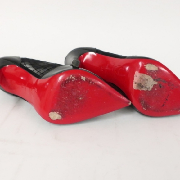Christian Louboutin Fillette Patent/Mesh Pumps size 35 - Picture 4 of 8